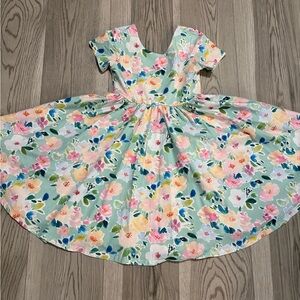 Ollie Jay Floral Pastel Twirl Dress Size 7